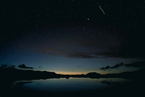night river under starry night sky aspen